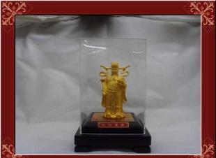 批發(fā)0千足電鑄絨沙金 財(cái)源廣進(jìn)辦公家居工藝品